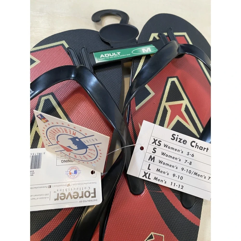 Arizona Diamondbacks MLB Baseball Flip Flops Sandals‎ New Medium Mens 7-8